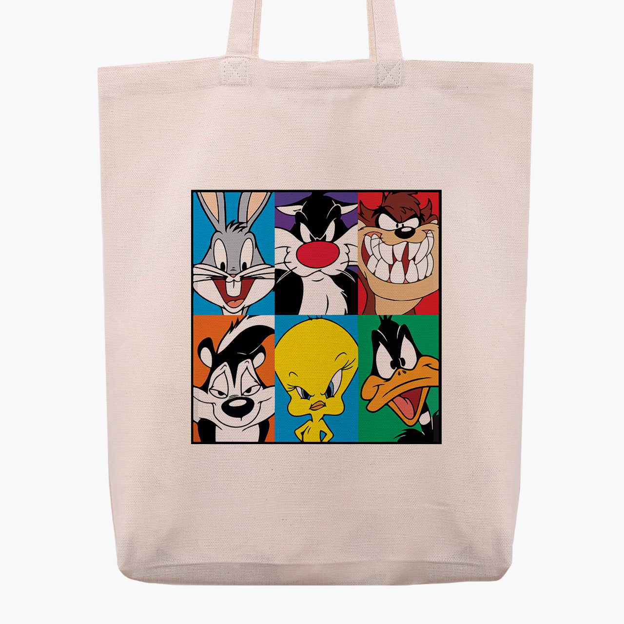 

Эко сумка шоппер Луни Тюнз (Looney Tunes) (9227-2887) 41x35x8.5 см Бежевый
