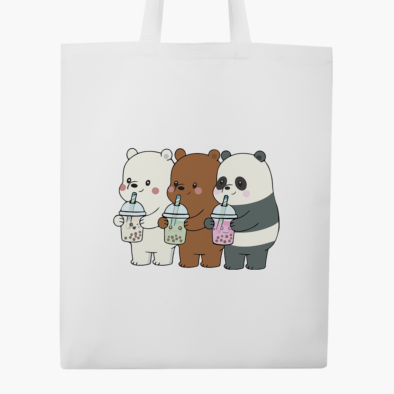 

Эко сумка шоппер Вся правда о медведях (We Bare Bears) (9227-2896) 41x35 см Белый