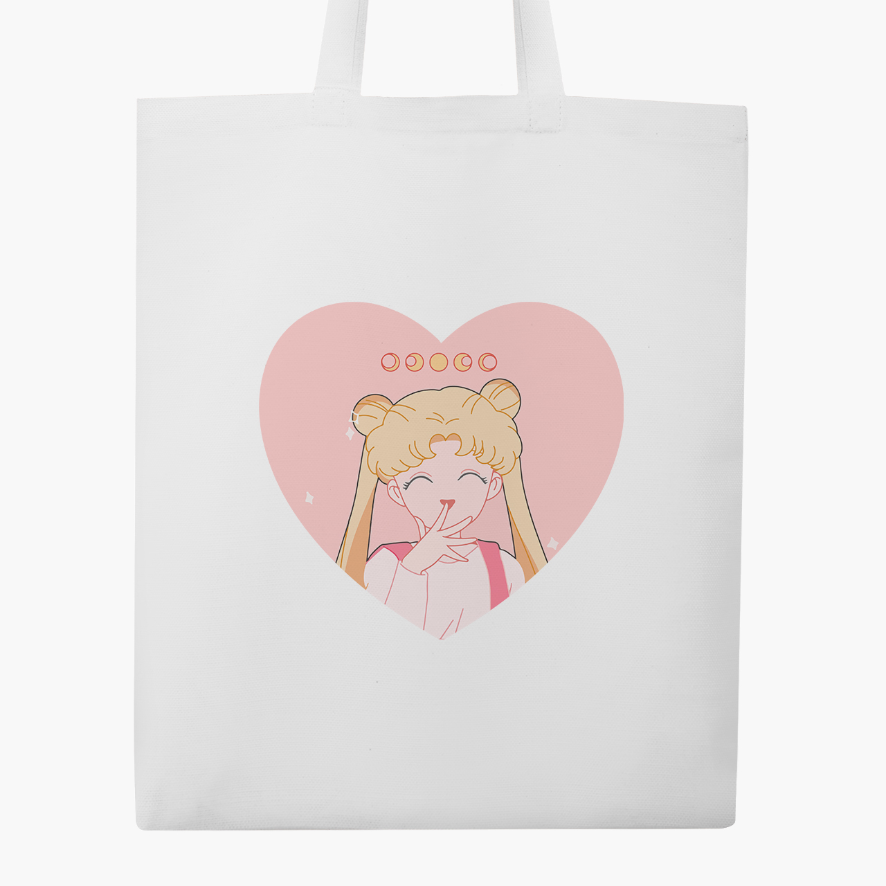 

Эко сумка шоппер Сейлор Мун Луна Кошки (Sailor Moon anime Cats) (9227-2922) 41x35 см Белый