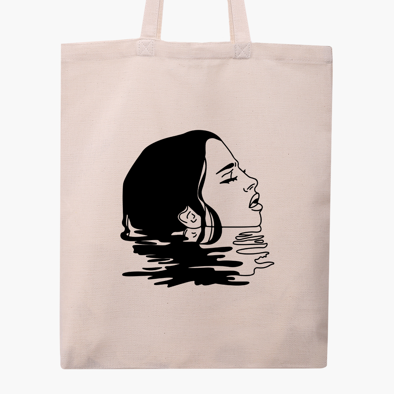 

Эко сумка шоппер Контурный минимализм (Contour minimalism) (9227-1362) 41x35 см Бежевый