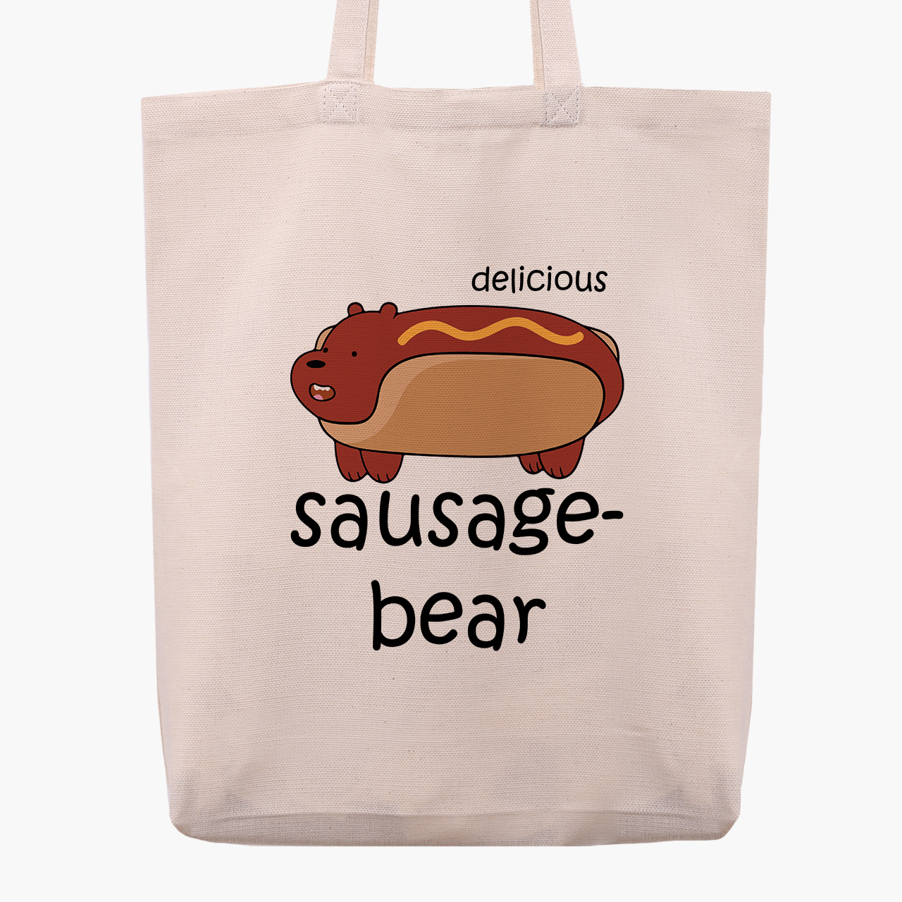 

Эко сумка шоппер Вся правда о медведях (We Bare Bears) (9227-2906) 41x35x8.5 см Бежевый