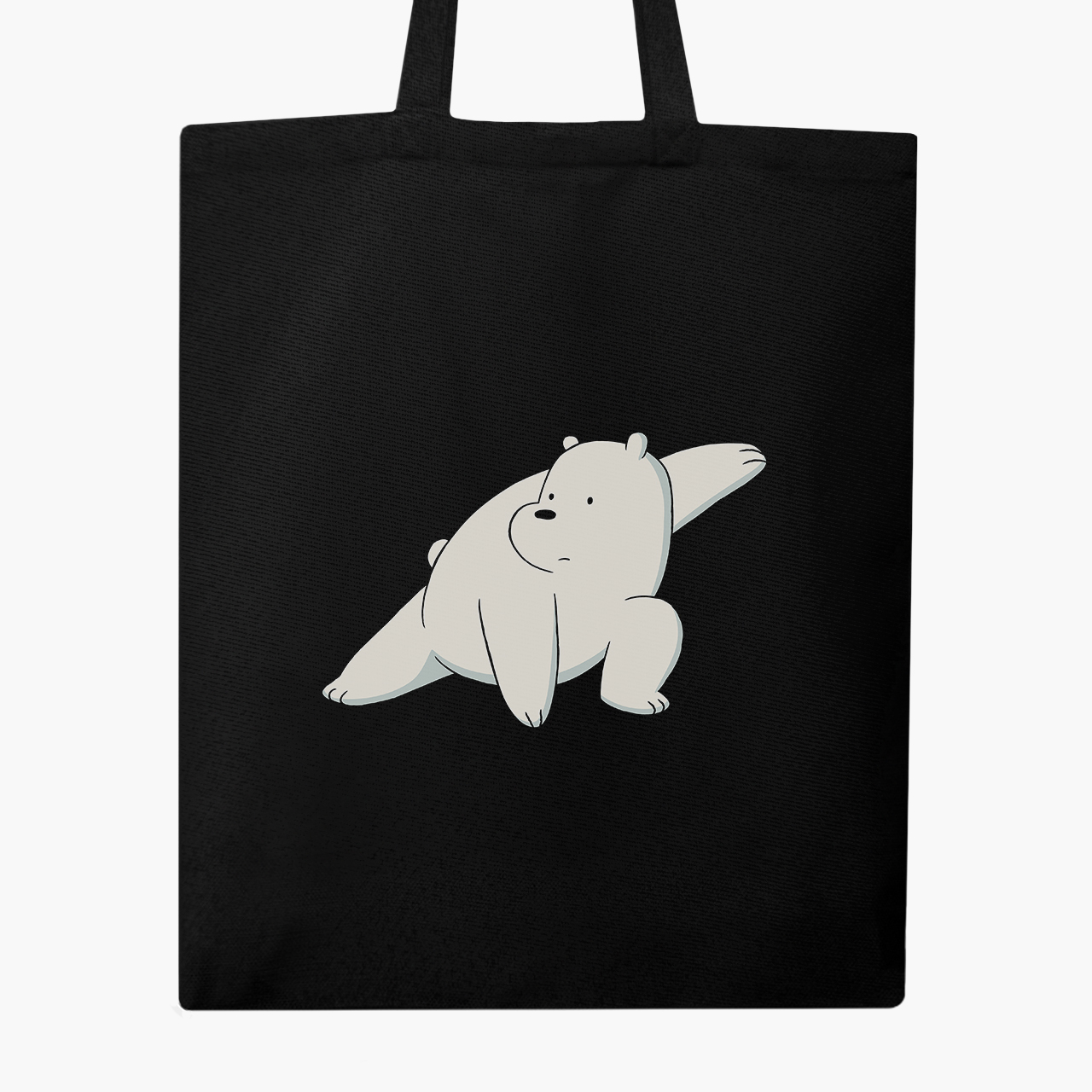 

Эко сумка шоппер We Bare bears Ice Bear (9227-1775) 41x35 см Черный