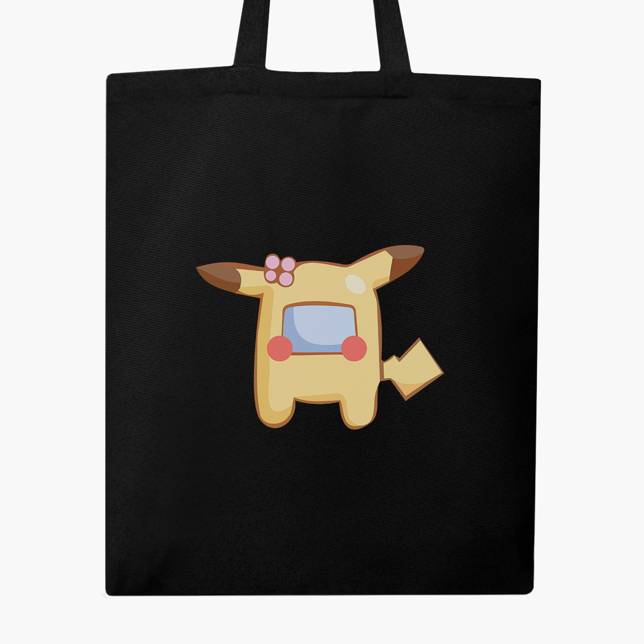 

Эко сумка шоппер Амонг Ас Покемон Пикачу (Among Us Pokemon Pikachu) (9227-2419) 41x35 см Черный