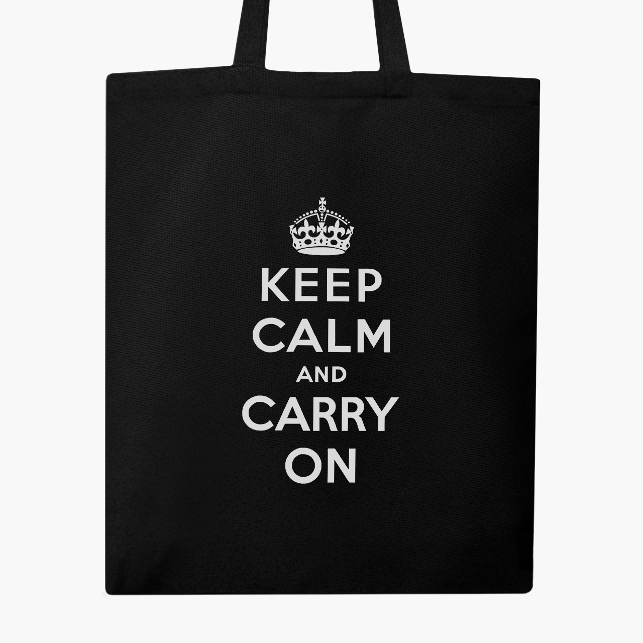 

Эко сумка шоппер Сохраняй спокойствие (Keep Calm) (9227-2009) 41x35 см Черный