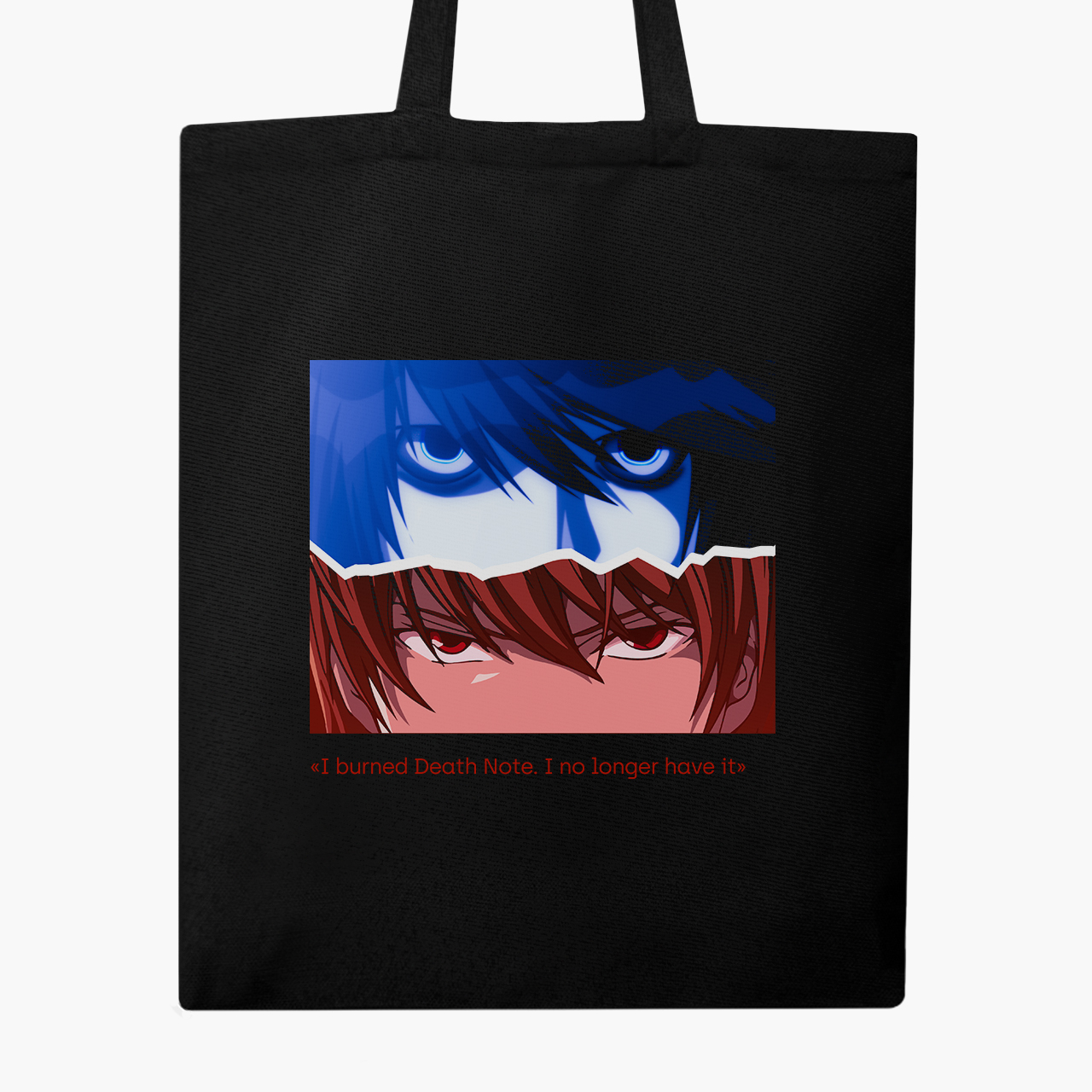 

Эко сумка шоппер Death Note L and Kira (9227-2825) 41x35 см Черный