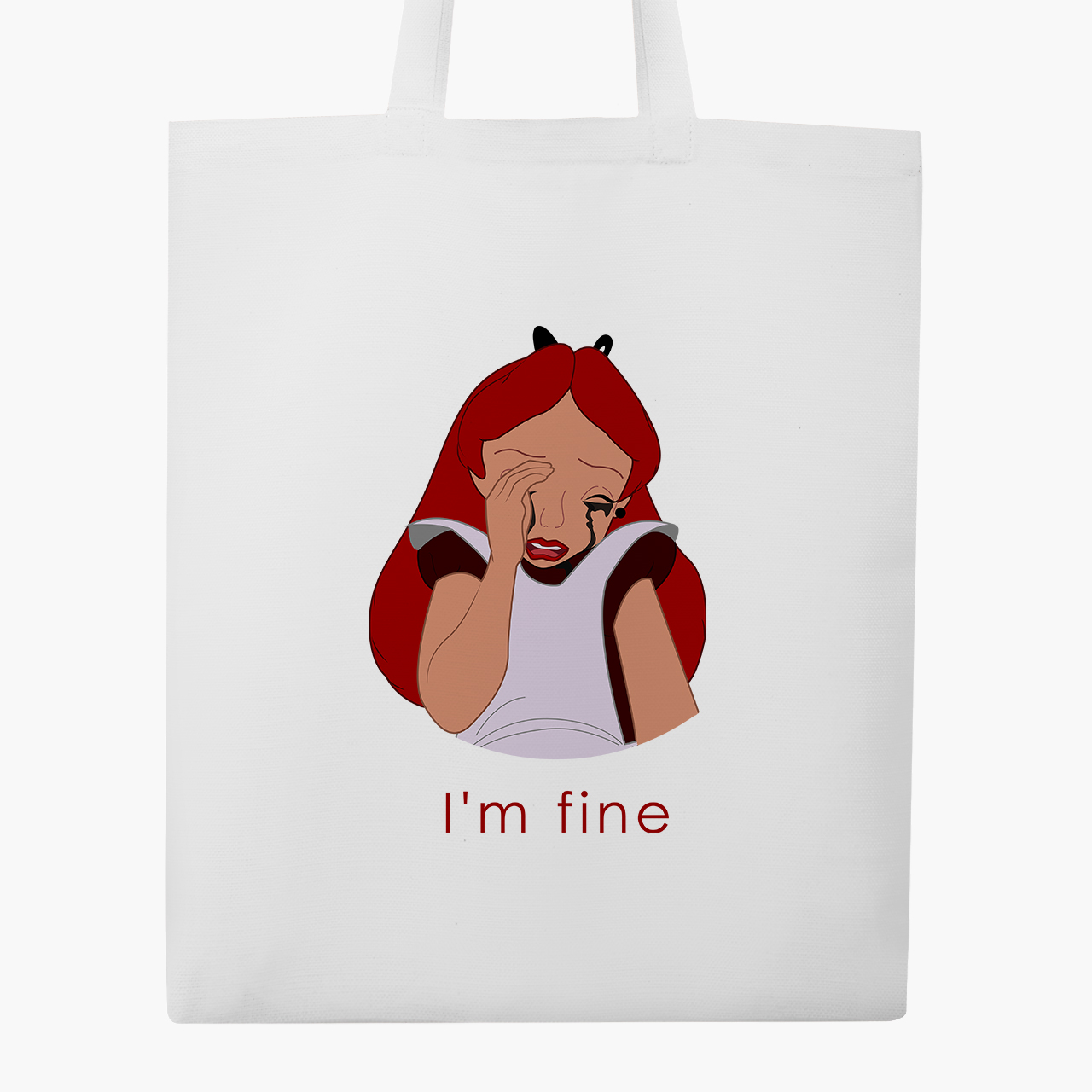 

Эко сумка шоппер Disney Alice I'm fine (9227-1440) 41x35 см Белый