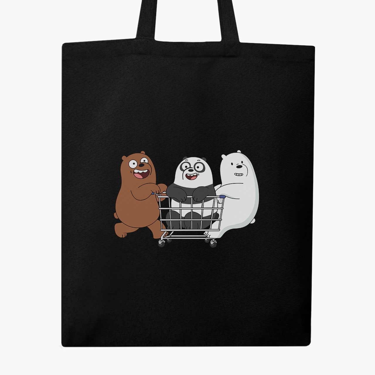 

Эко сумка шоппер Вся правда о медведях (We Bare Bears) (9227-2891) 41x35 см Черный