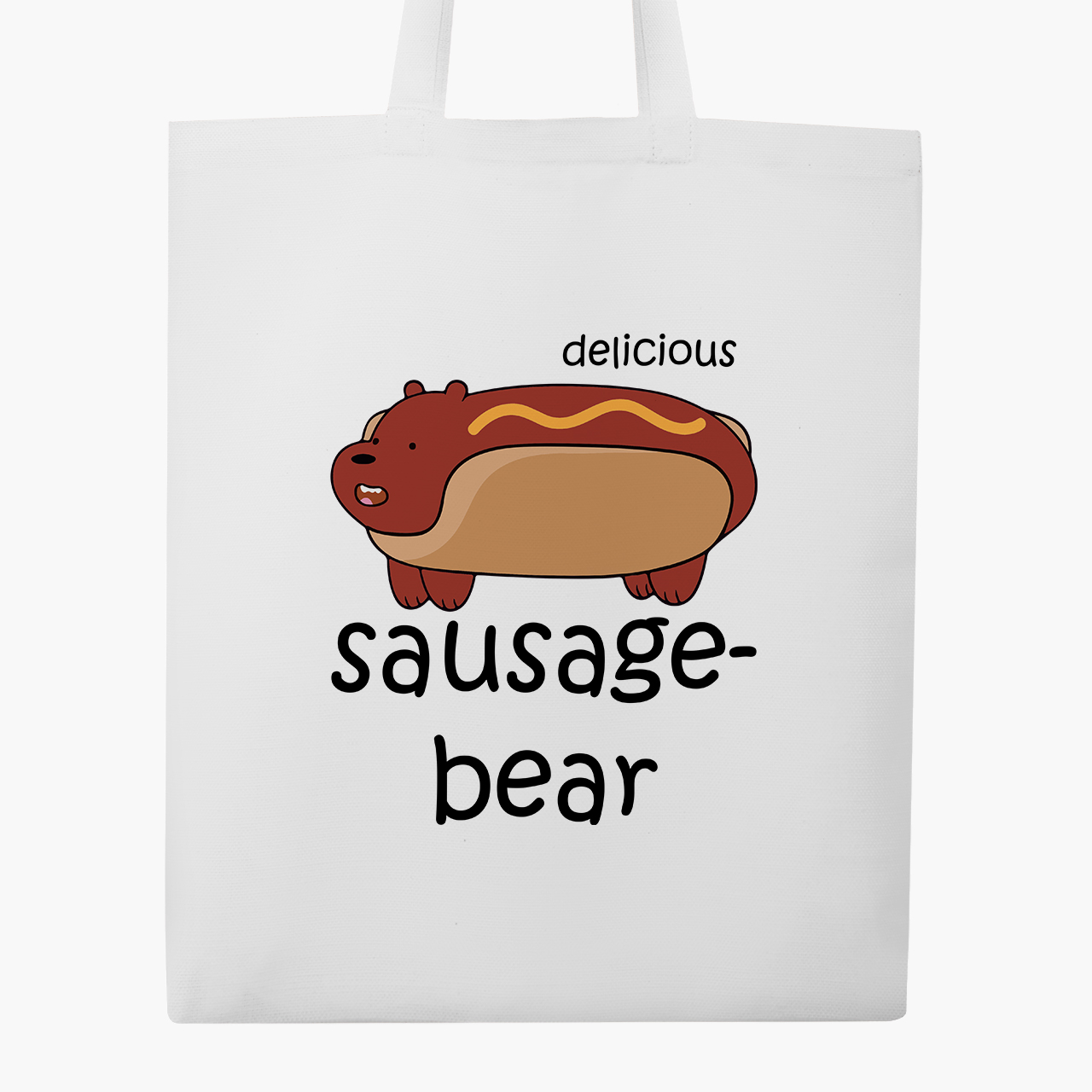 

Эко сумка шоппер Вся правда о медведях (We Bare Bears) (9227-2906) 41x35 см Белый