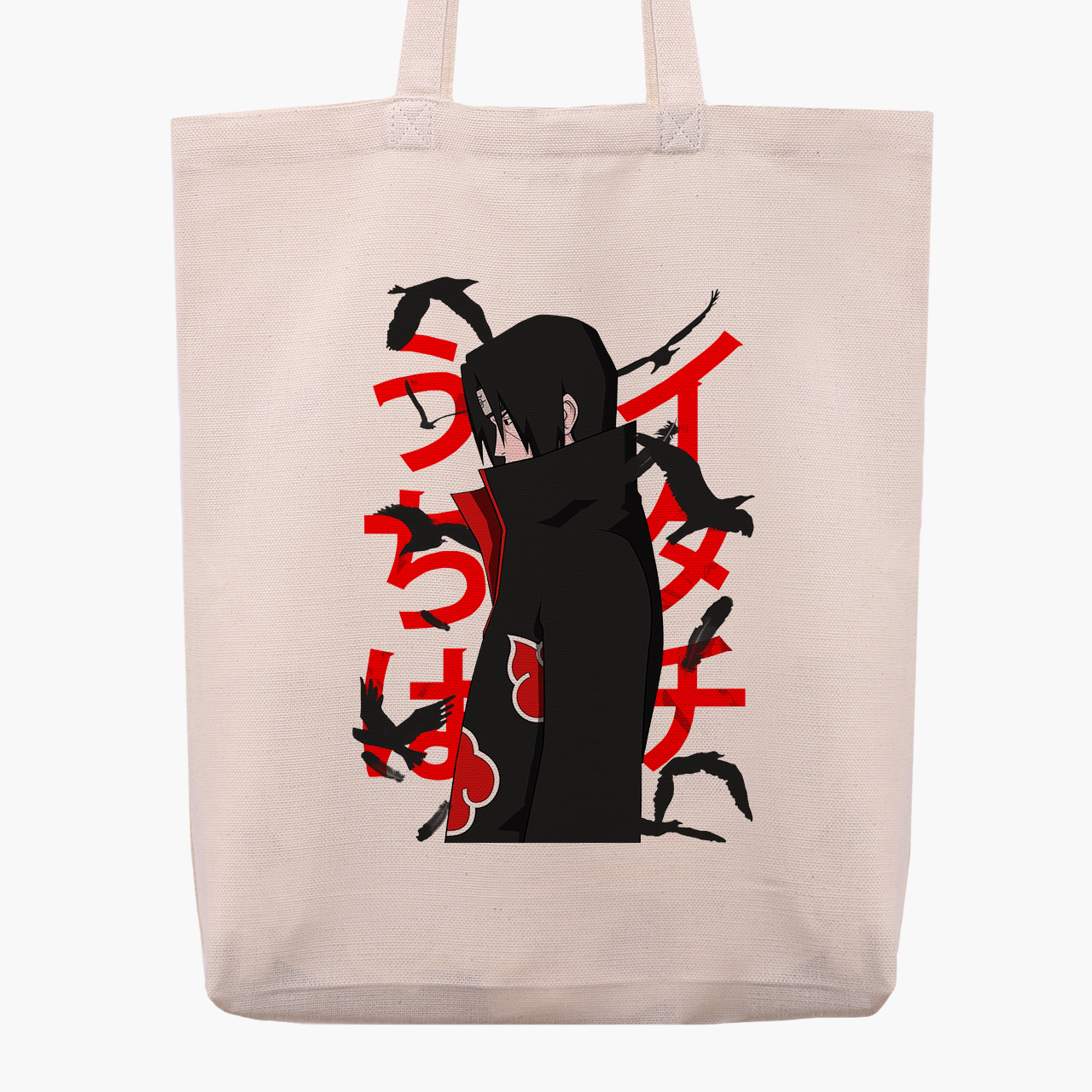 

Эко сумка шоппер Itachi Uchiha (9227-2817) 41x35x8.5 см Бежевый