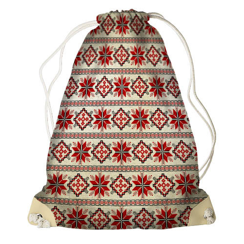 

Рюкзак-мешок Орнамент цветочки Presentville 33х45 см 000171927