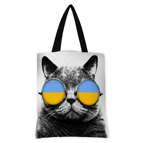 

Сумка женская тканевая Original Кот в очках Presentville 40x45 см 000173527