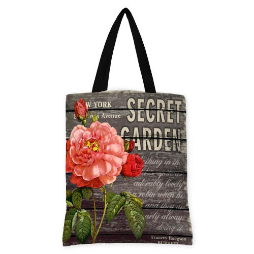 

Сумка женская тканевая Original Secret Garden розовый цветок Presentville 40x45 см 000173600