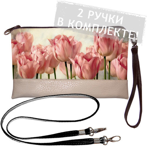 

Клатч через плечо Тюльпаны Presentville 25х15 см 000175141
