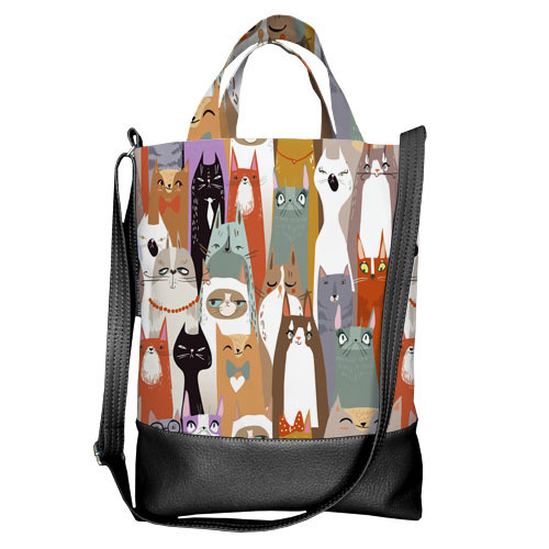 

Городская сумка City Коты Presentville 34х40х11 см 000170784