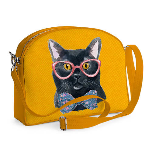 

Сумка молодёжная College Кот в очках Presentville 29х23х8 см 000169871