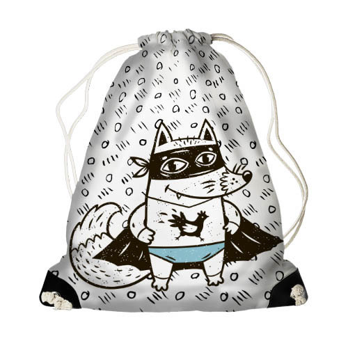 

Рюкзак-мешок MINI Лис-супергерой Presentville 26х36 см 000172986