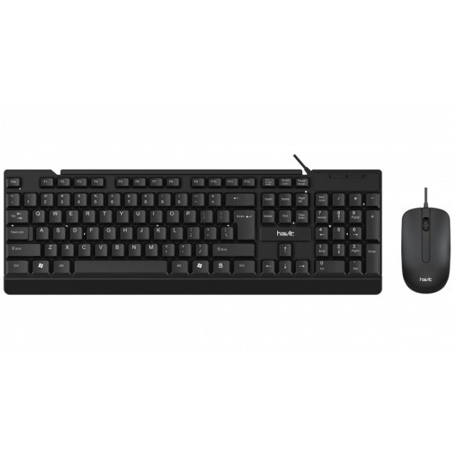 

Набор проводной 2в1 клавиатура + мышь HAVIT HV-KB272CM |ENG/RU/UA| Черный