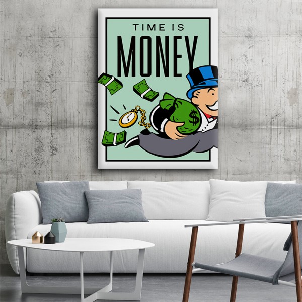 

Картина на холсте Деньги Monopoly Time 50х65 см.