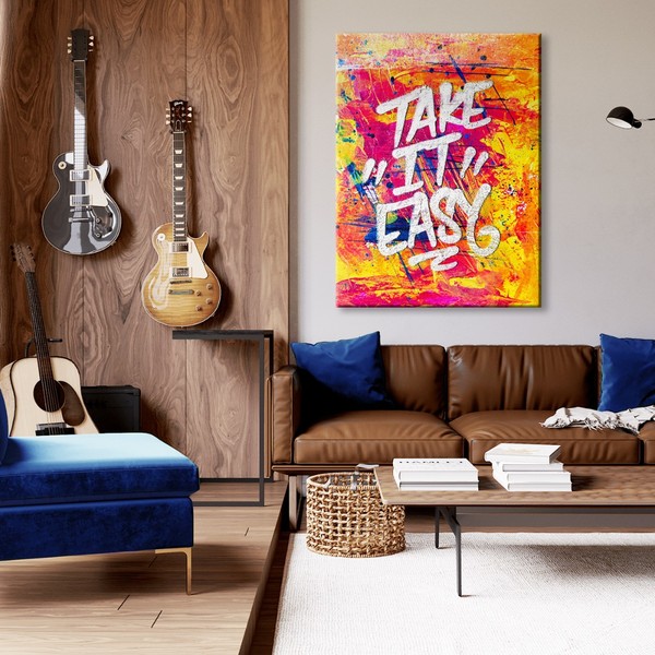 

Картина на холсте Мотивация Take It Easy 50х65 см.