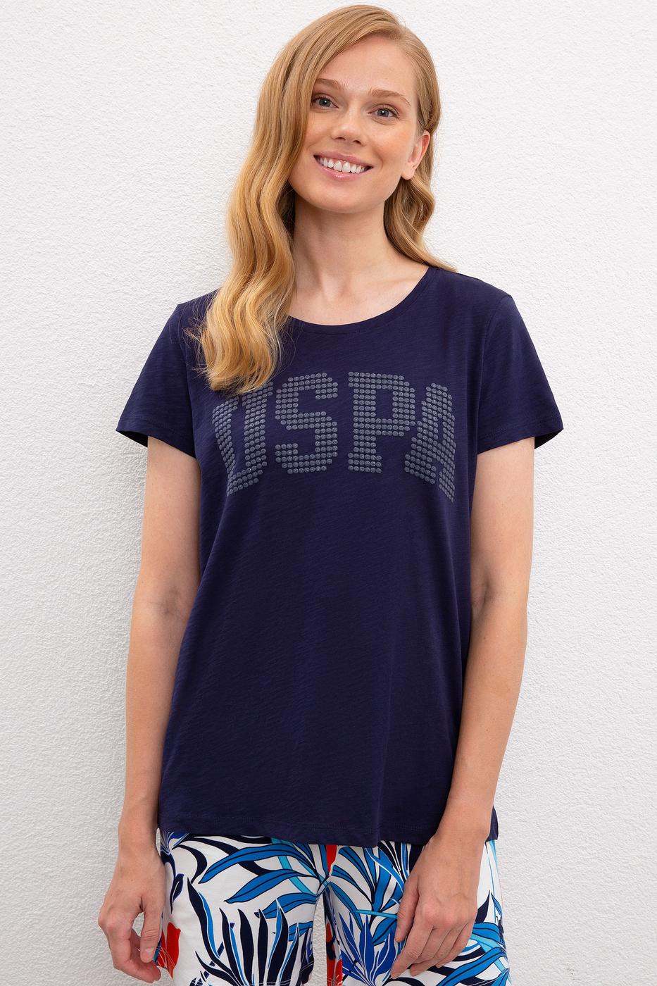 

Футболка женская U.S. Polo Assn. Синий  (937482 VR033, Футболка женская U.S. Polo Assn. Синий XS (937482 VR033)