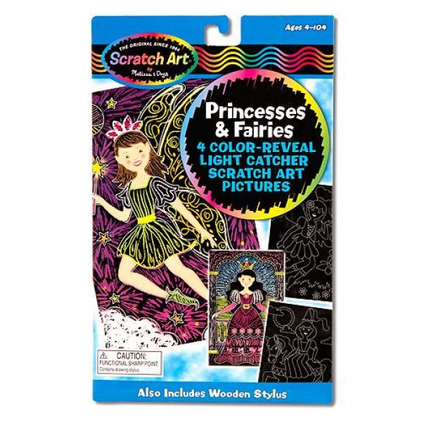 

Набор царапок Принцессы и феи Princess & Fairy Color Reveal Light Catcher Melissa & Doug