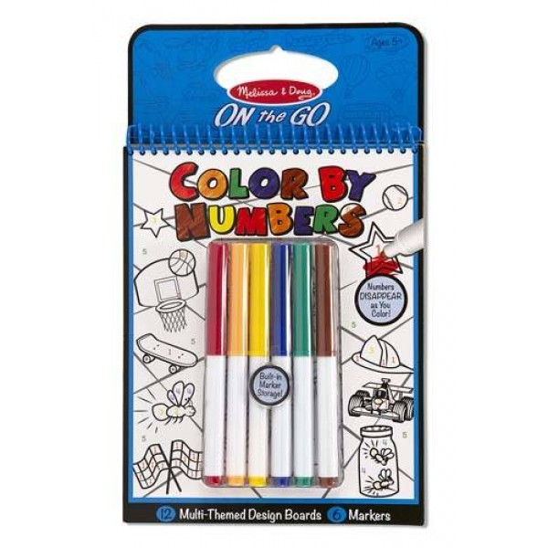

Цветная раскраска по номерам Голубая Color by Numbers Blue Melissa & Doug