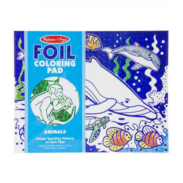

Мерцающая раскраска-фольга Животные Foil Coloring Pad Animals Melissa & Doug