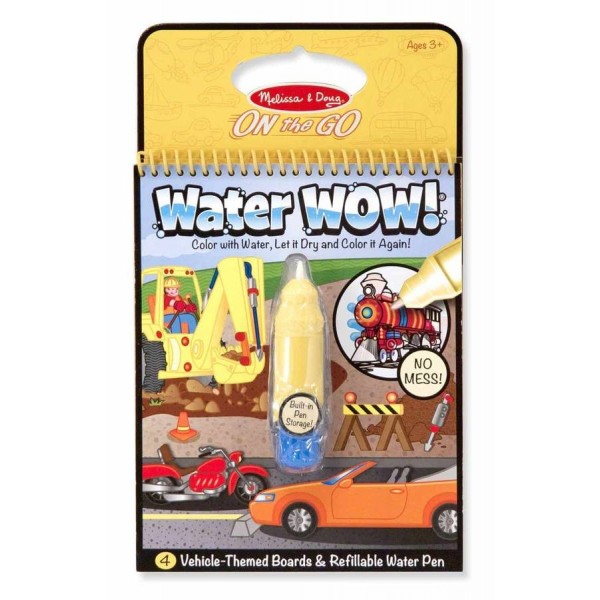 

Волшебная водная раскраска Транспорт Water WOW! Book–Vehicles Melissa & Doug