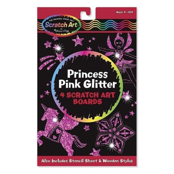 

Сверкающая розовая царапка Для принцессы Scratch Magic Princess Pink Glitter Board Melissa & Doug