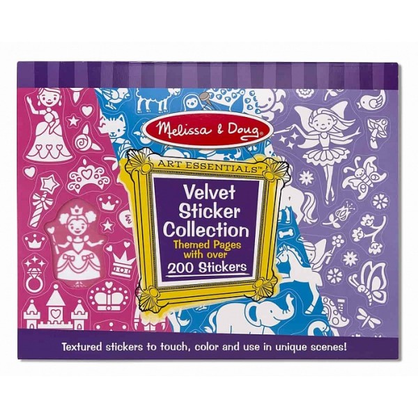 

Набор вельветовых стикеров Для девочек Velvet Sticker Collection Pink Melissa & Doug