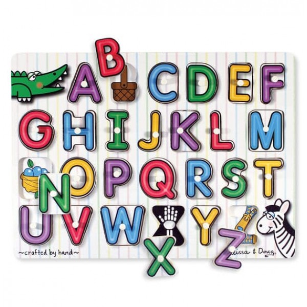 

Деревянная рамка-вкладыш Английский алфавит See-Inside Alphabet Melissa & Doug