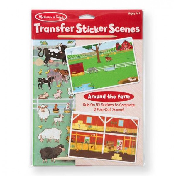 

Переводные наклейки Ферма Transfer Sticker Scenes Around the Farm Melissa & Doug