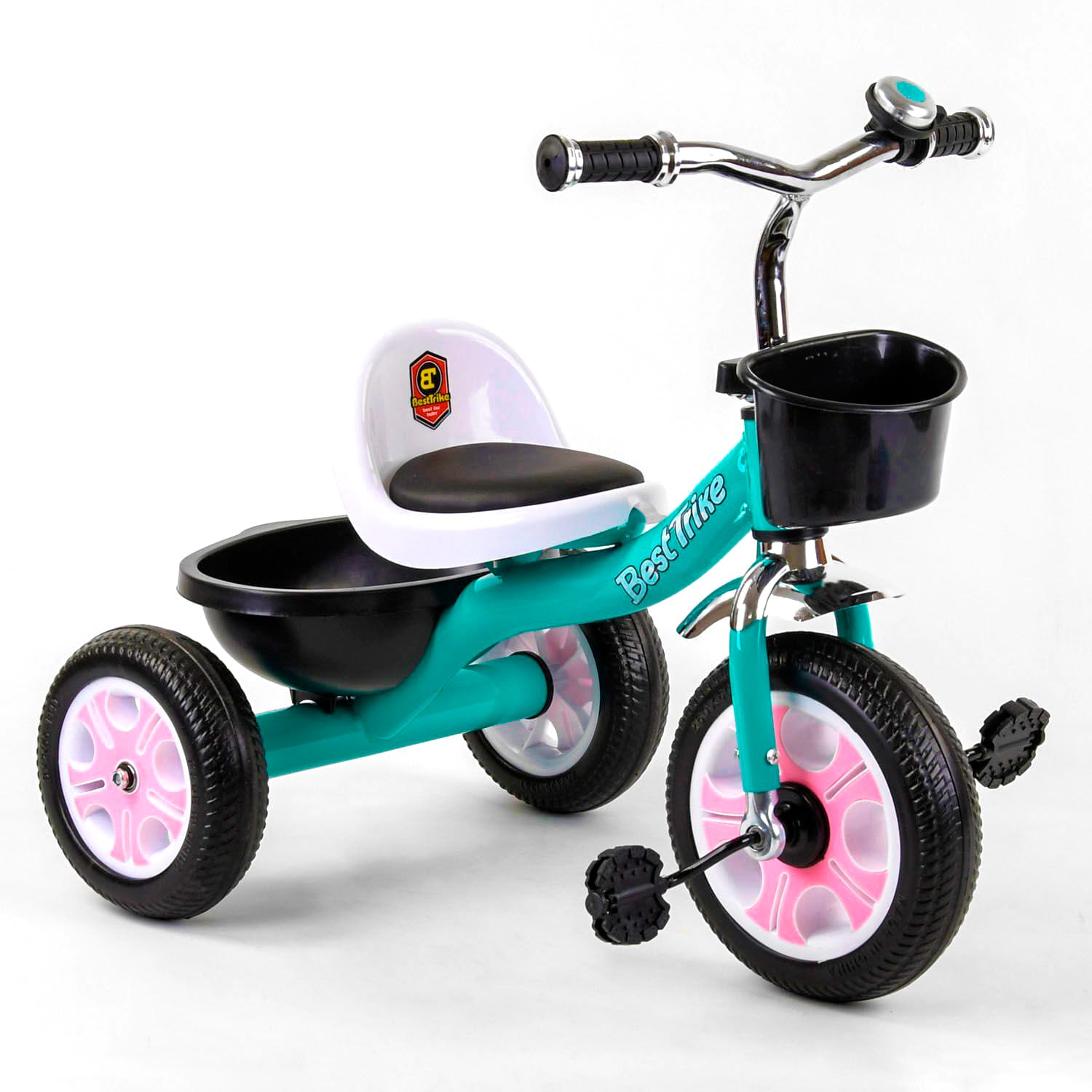 

Велосипед Трехколесный С Двумя Корзинами Best Trike Металлическая Рама