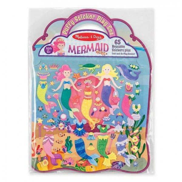 

Объемные многоразовые наклейки Русалки Mermaid Melissa & Doug