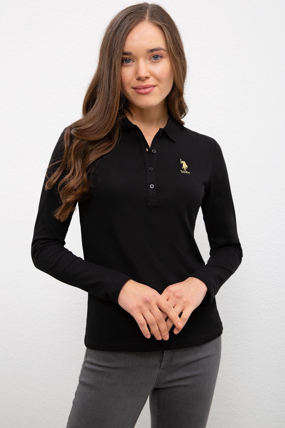 

Поло женское U.S. Polo Assn. Черный  (1071463 VR046, Поло женское U.S. Polo Assn. Черный L (1071463 VR046)