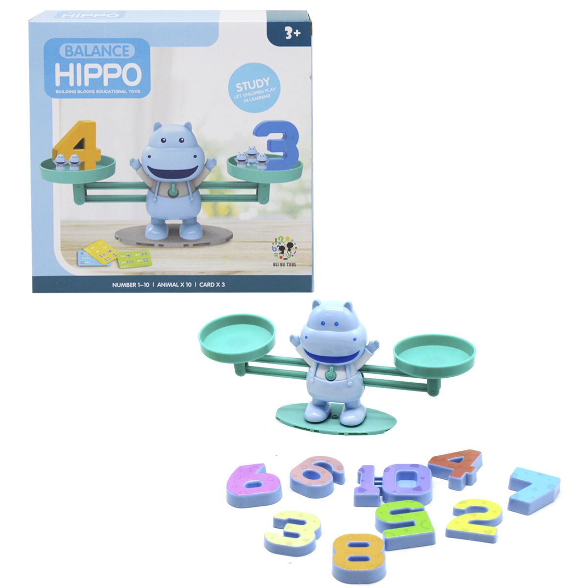 

Игра-балансир Математические весы "Balance Hippo" (BY-6002) Bei Yu Toys