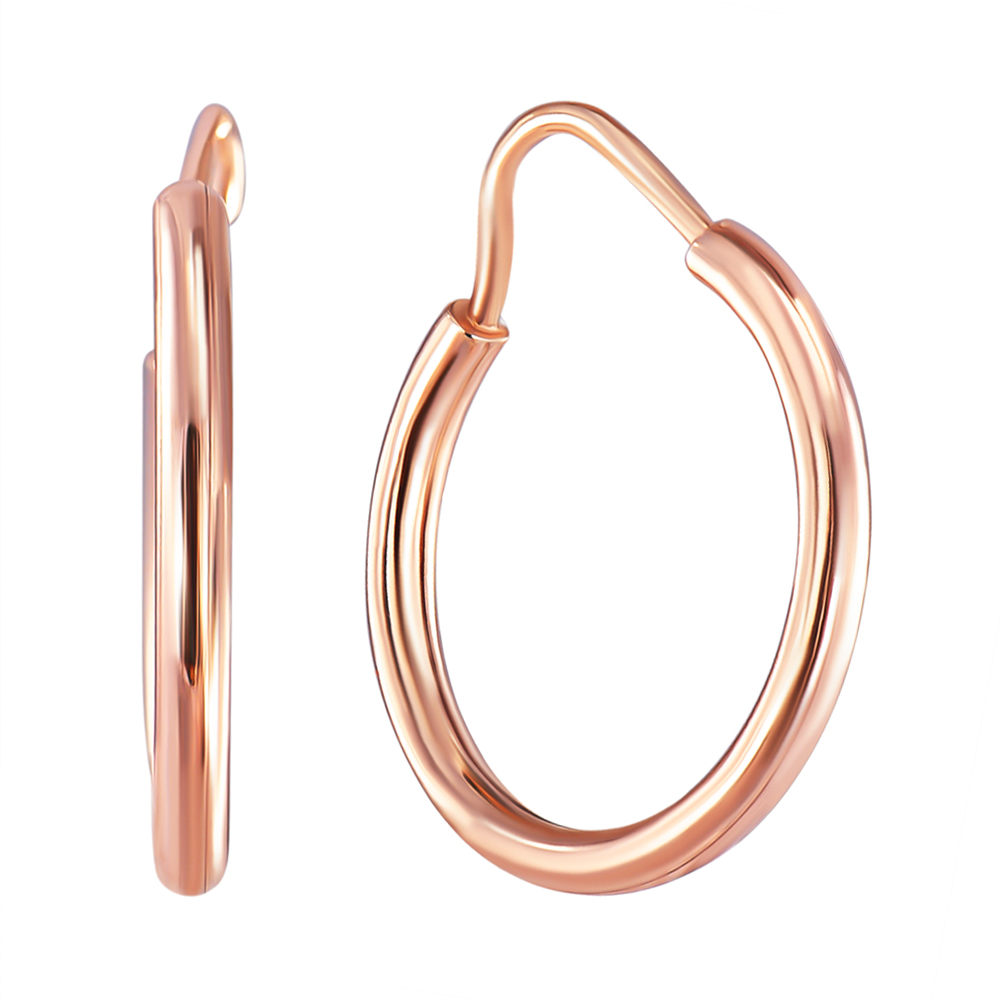 

Серьги-кольца из красного золота, 20мм 000106143