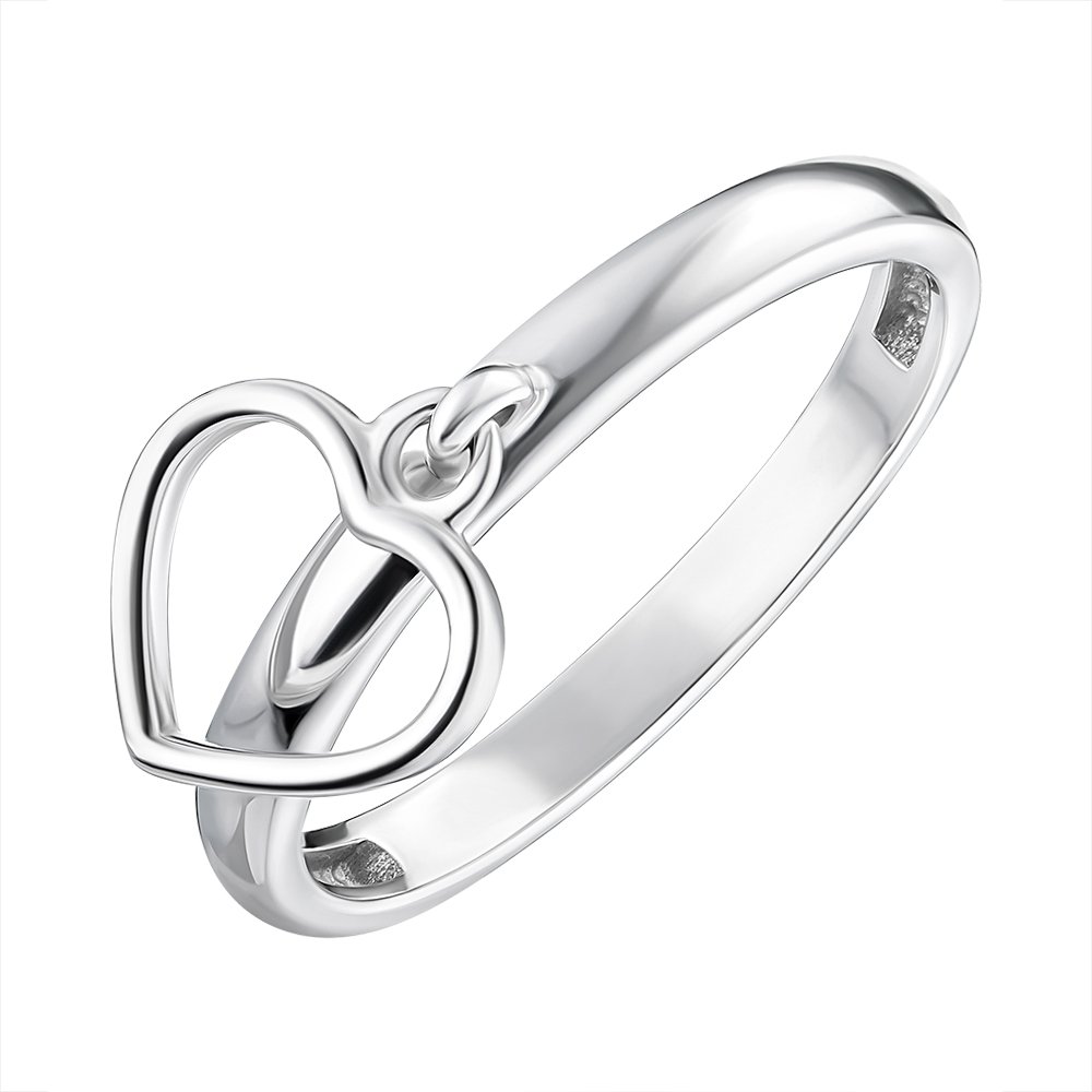 

Серебряное кольцо с подвеской 000148527 16 размера