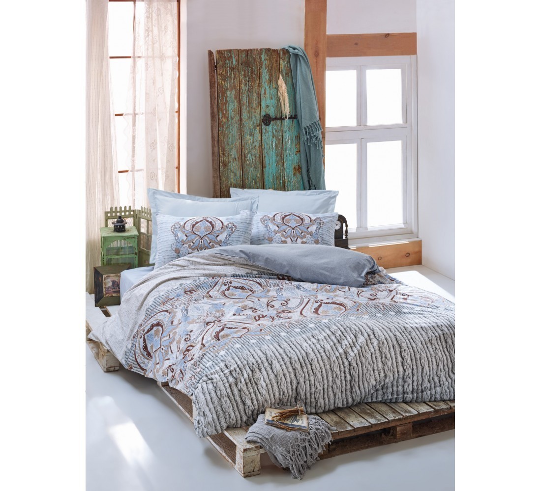 

Комплект постельного белья Ранфорс Турция ВЕРОНА евро 200*220, наволочки 50*70 2шт.