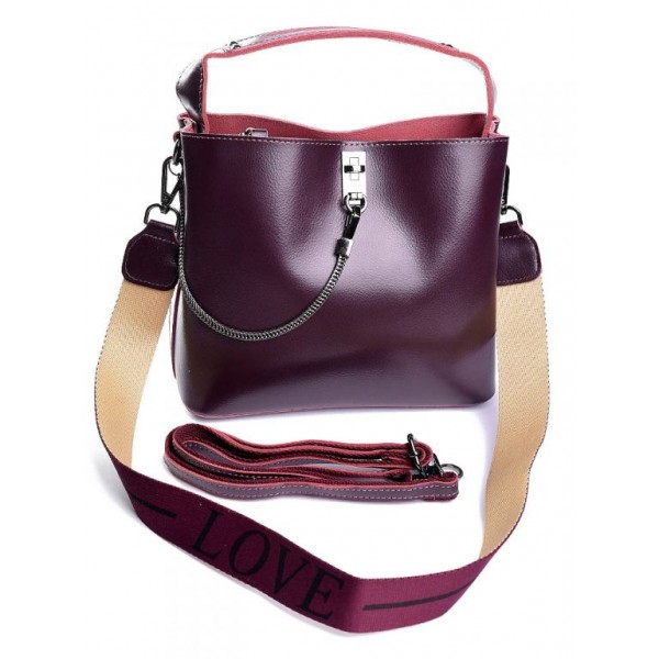 

Сумка из кожи женская Parse 8703 W.Red