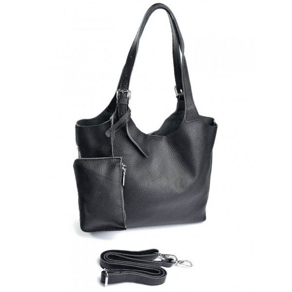 

Сумка из натуральной кожи женская Parse 9039 Black