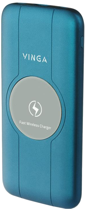 

УМБ Vinga Wireless QC3.0 PD Soft Touch 10000 mAh Blue