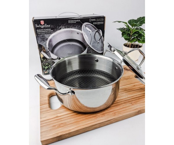 

Кастрюля антипригарная 2,4 л*20см нержавеющая сталь Berlinger Haus Eternal Collection (BH-6560) (9736)