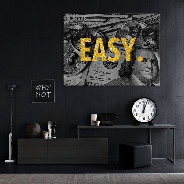 

Картина на холсте Деньги Easy Gold 50х65 см.