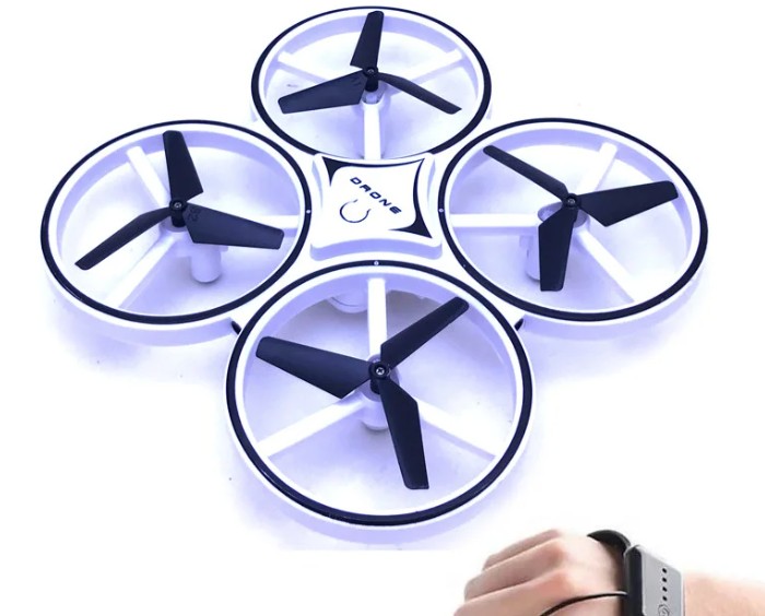 

Ручной квадрокоптер Drone 928 с перчаткой управления белый(58861)