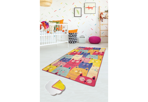 

Коврик в детскую комнату Chilai Home CATS RENKLI 100*160