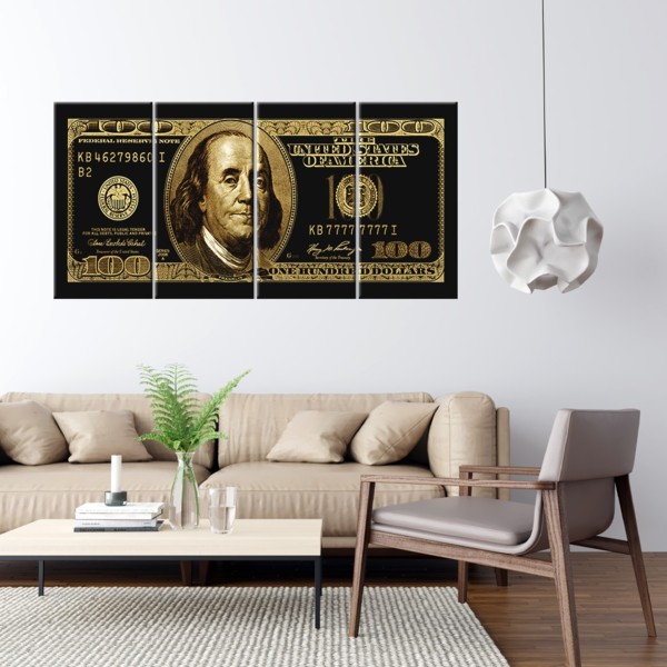 

Картина на холсте Модульные Golden Standard 50х100 см.