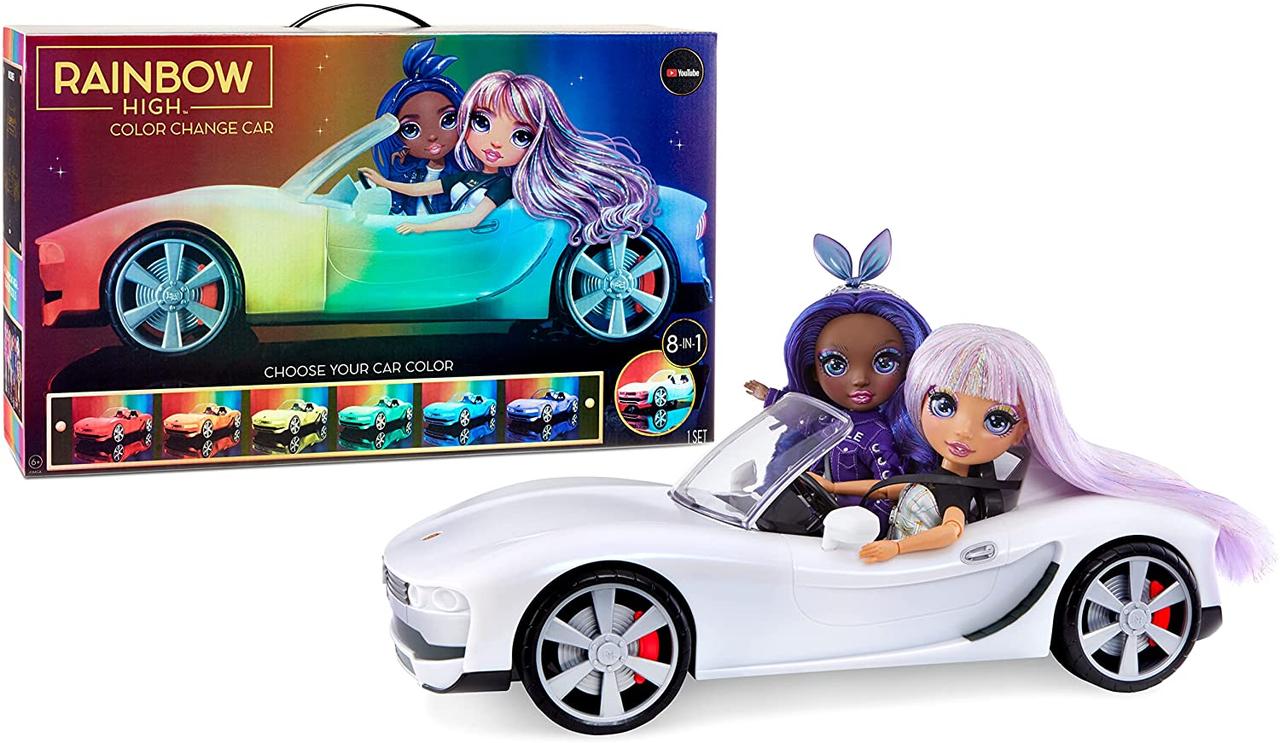 

Машина для куклы Рейнбоу Хай Разноцветное сияние Rainbow High Color Change Car