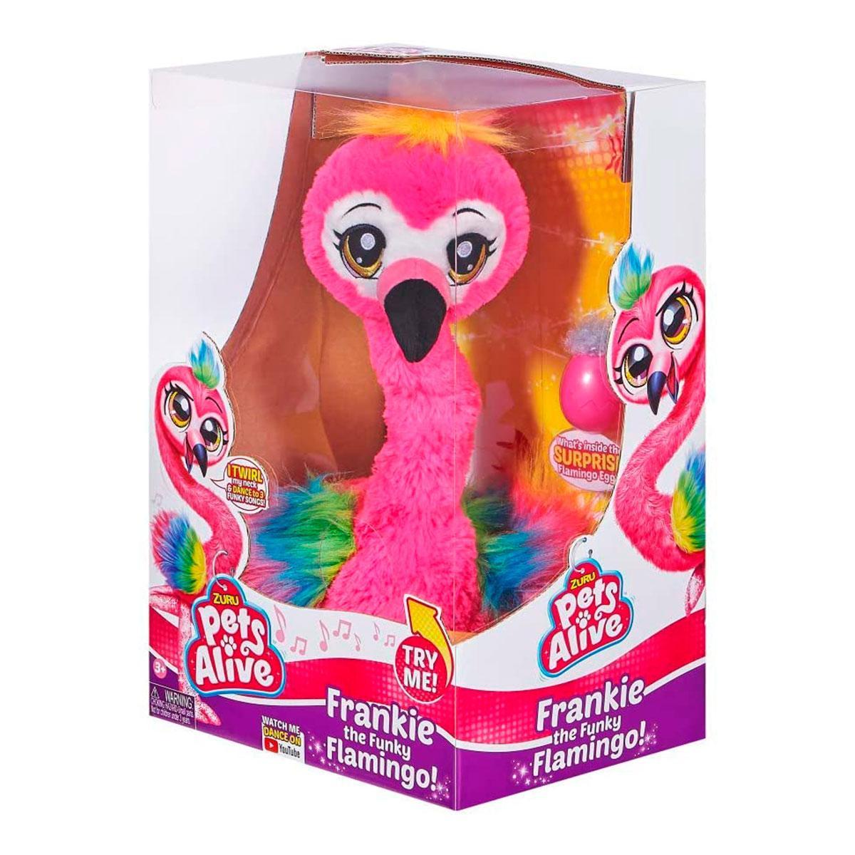 

Интерактивная мягкая игрушка танцующий Фламинго Pets Alive Frankie the Flamingo Pink