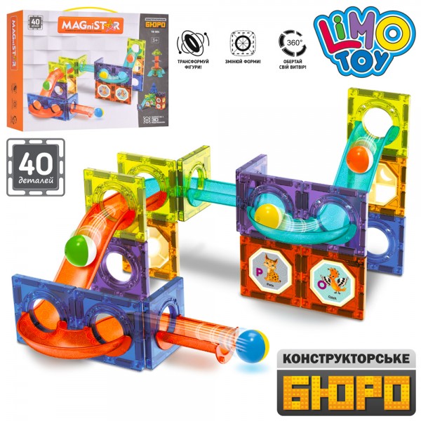 

Детский конструктор LIMO TOY TB 004 магнитный, 40деталей (BAM004509)